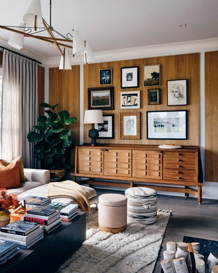 A Guillerme et Chambron sideboard in a study designed by Timothy Godbold