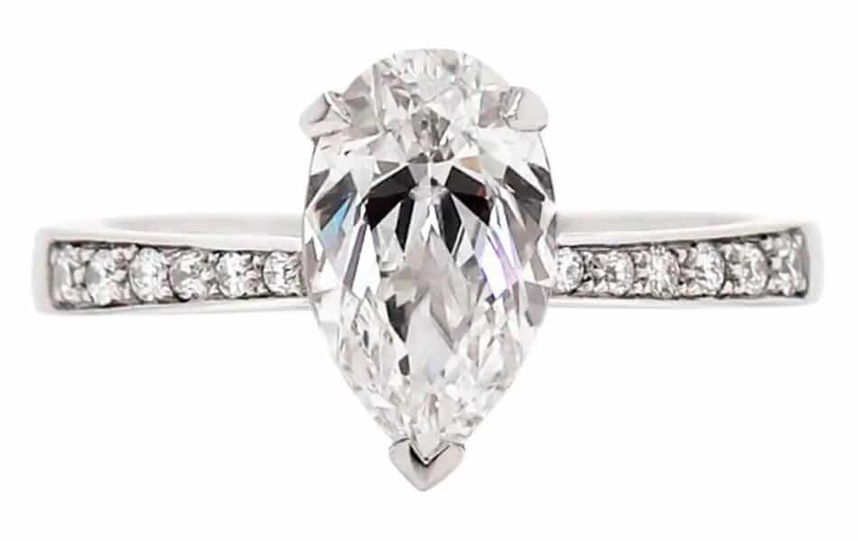 Diamond engagement ring, 2012, offered by Tobi Gem Setting