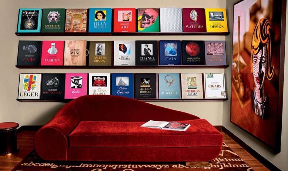The lobby of Assouline Publishing in New York