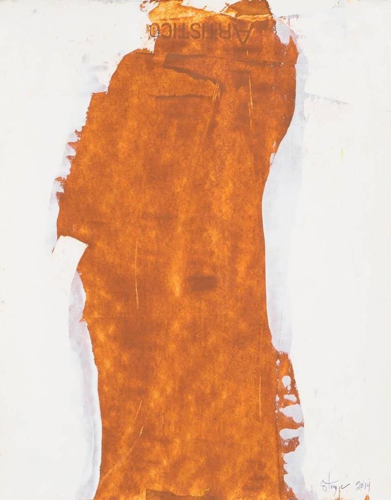 orange abstract painting