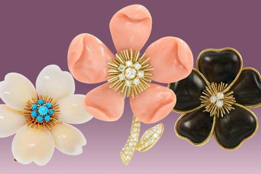 Van Cleef and Arpels floral brooches