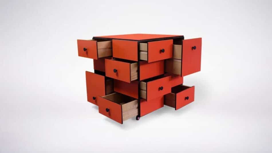Cini Boeri for Arflex Cubotto chest of drawers