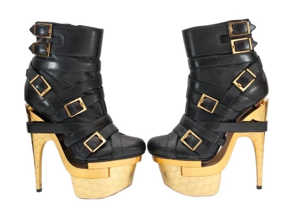 Versace x Haas Brothers Triple Platform Bondage Boots