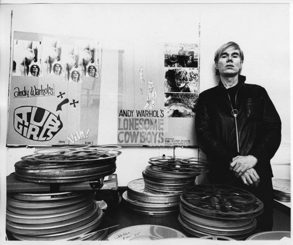Andy Warhol at his Factory at 33 Union Square West in New York City, 1968, by Jack Mitchell