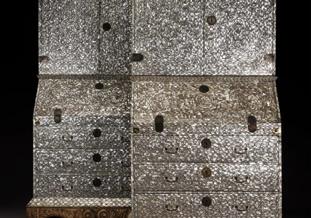 Mother-of-Pearl Makes These Antique Peruvian Cabinets Glow
