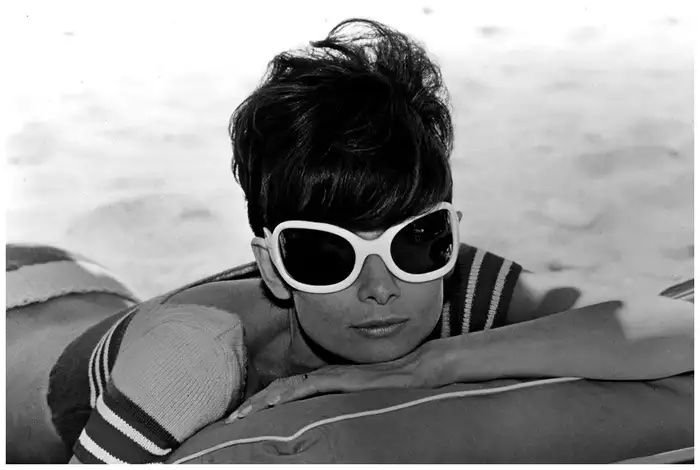Audrey Hepburn photographed by Terry O'Neill in St Tropez, 1966