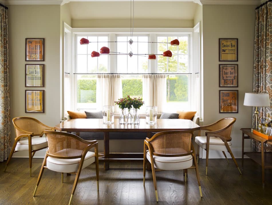 Sagaponack dining room by Gideon Mendelson 