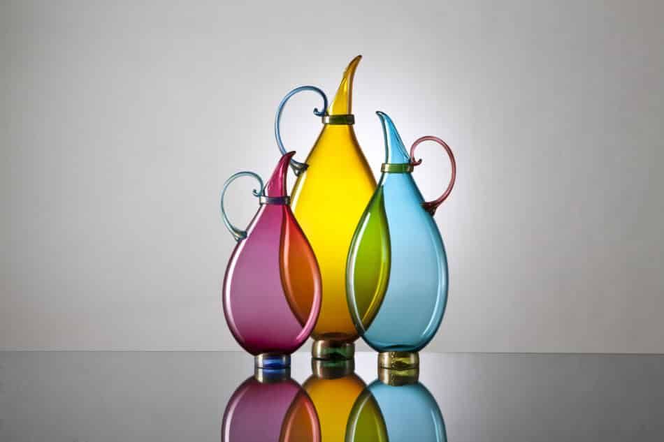 Vetro Vero blown-glass vases