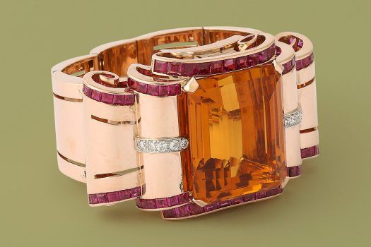 citrine cuff bracelet