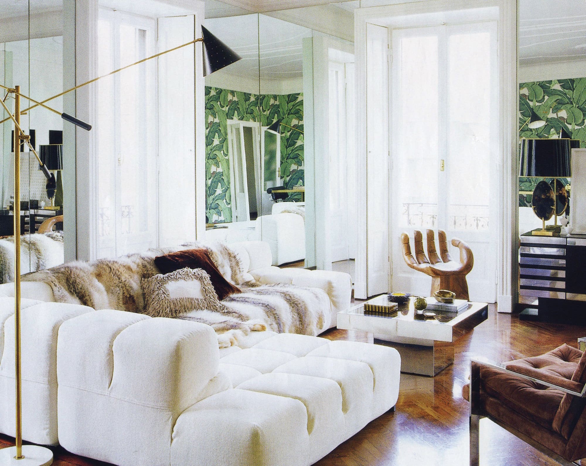 Light-filled living room in Milan, designed by Nate Berkus