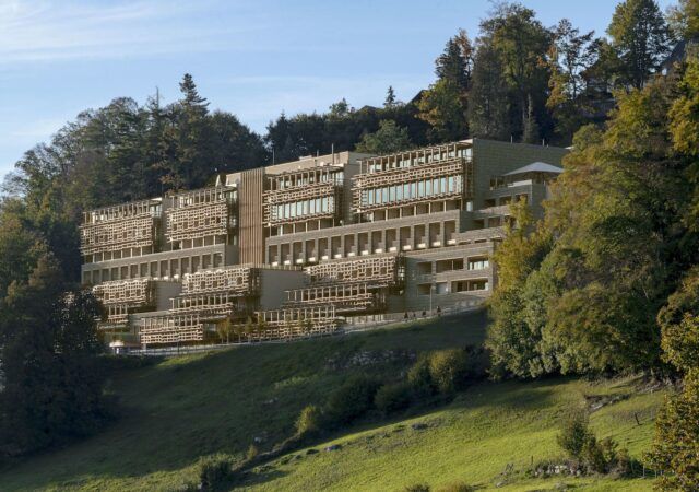 Matteo Thun Integrated an Ultra-Luxe Wellness Retreat into a Swiss Slope