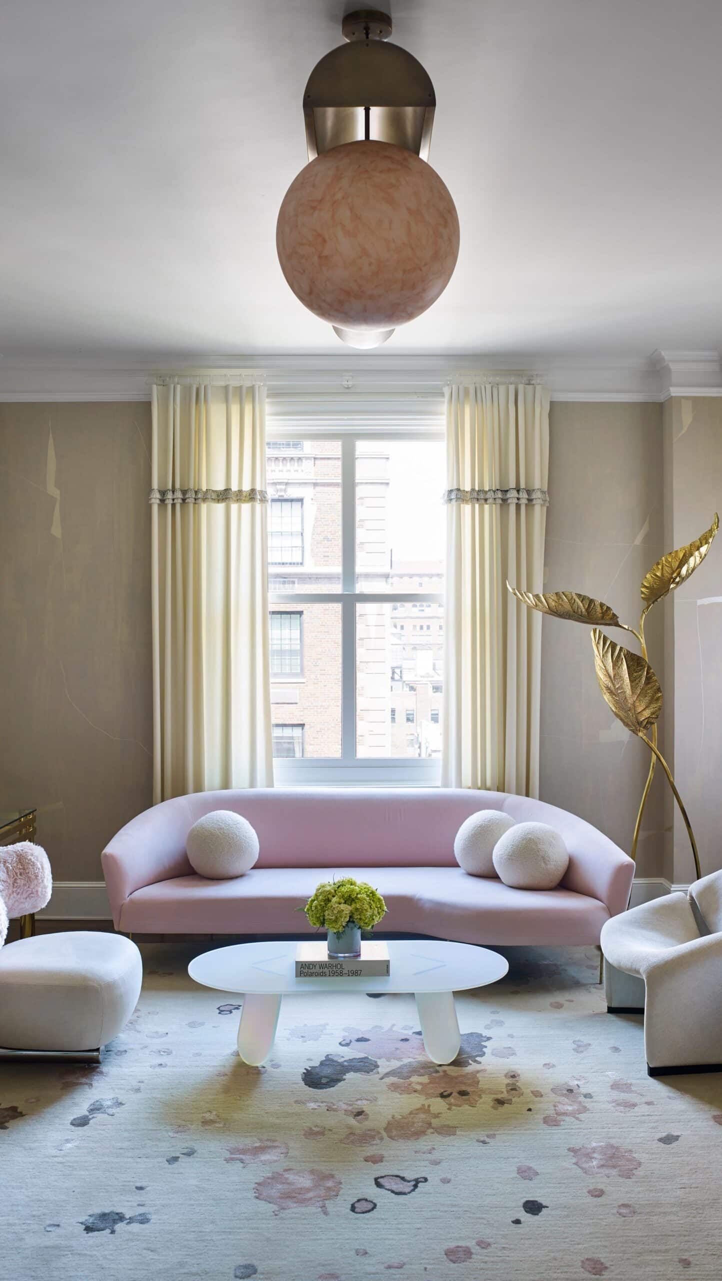 Tour a Park Avenue Apartment with Perfect Pops of Pink