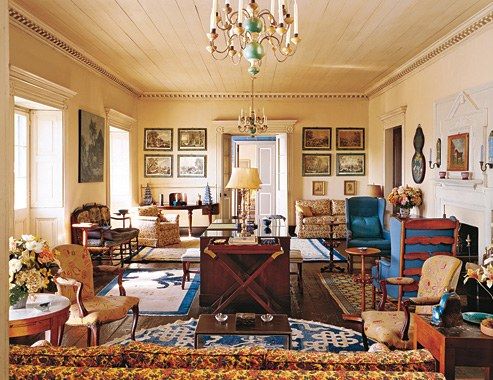 The drawing room at Casa Amesti, designed by Elkins.