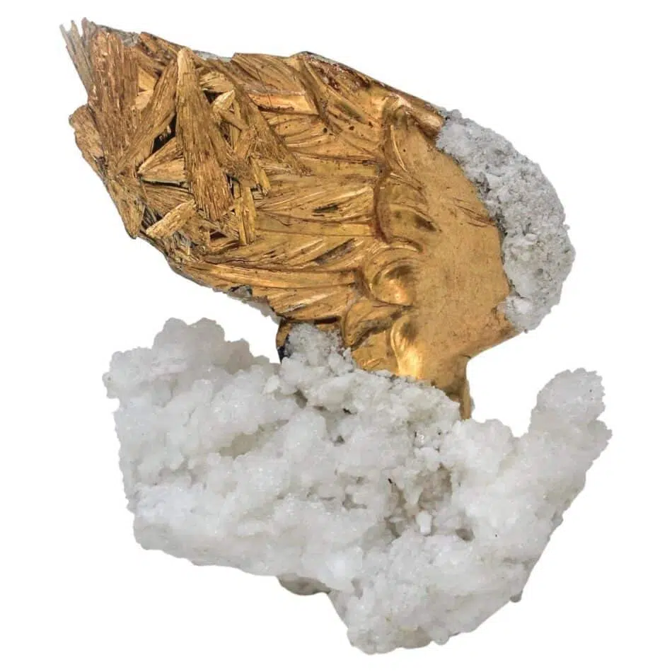 18th Century Italian Angel Wing with Gold Kyanite, 2020, offered by Interi