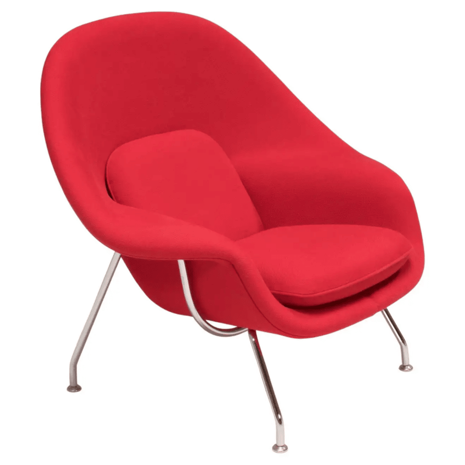 Eero Saarinen for Knoll Red Womb Chair