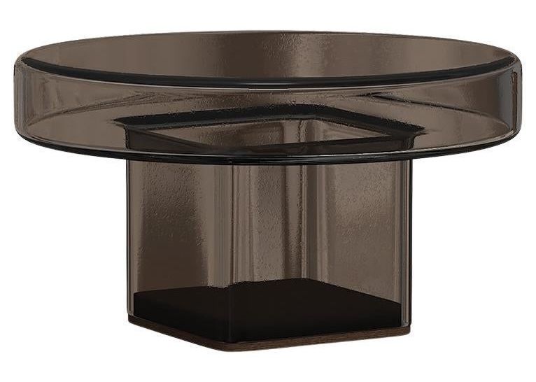 Kristian Sofus Hansen & Tommy Hyldahl for Norr11 "Naked" smoked glass coffee table, 2025