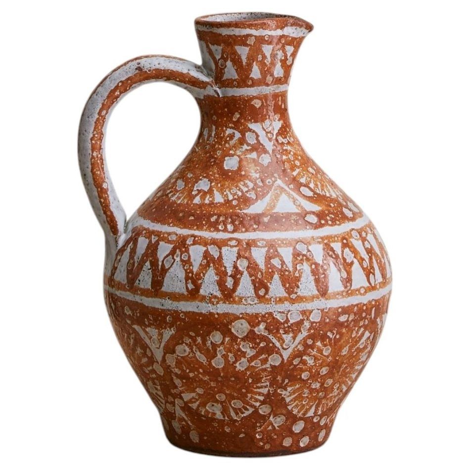 Robert Picault ceramic pitcher, 1950s