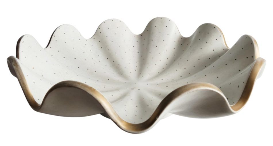 Arthur Percy Art Deco Scalloped Bowl