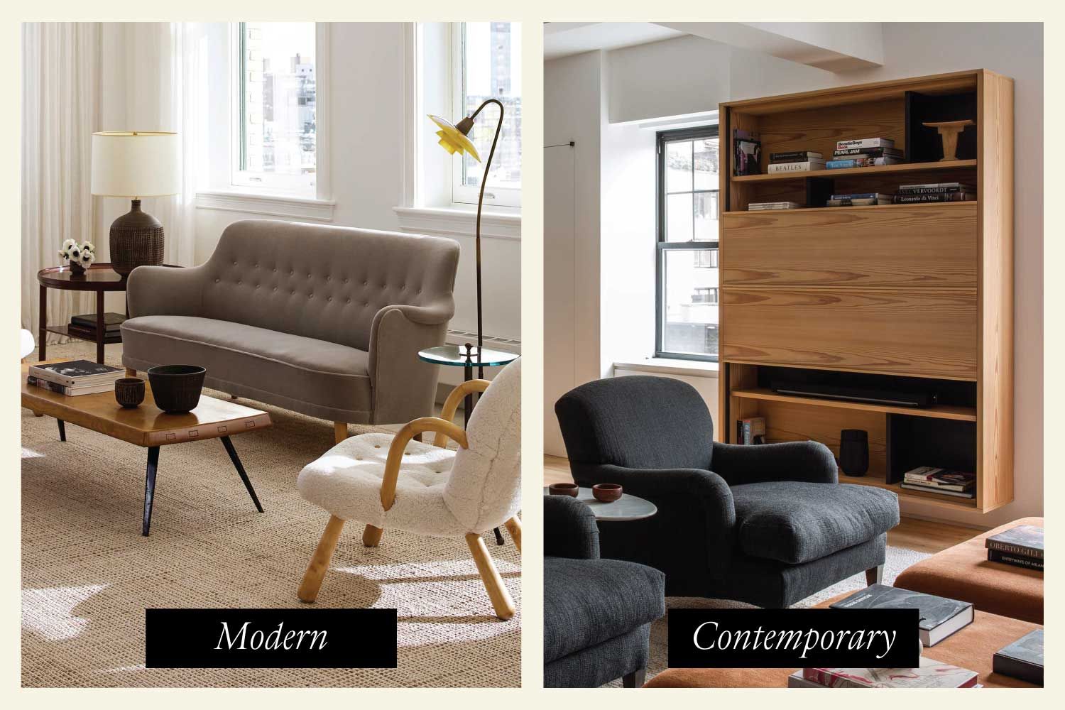 Differences between Mid-Century Modern vs. Contemporary Design