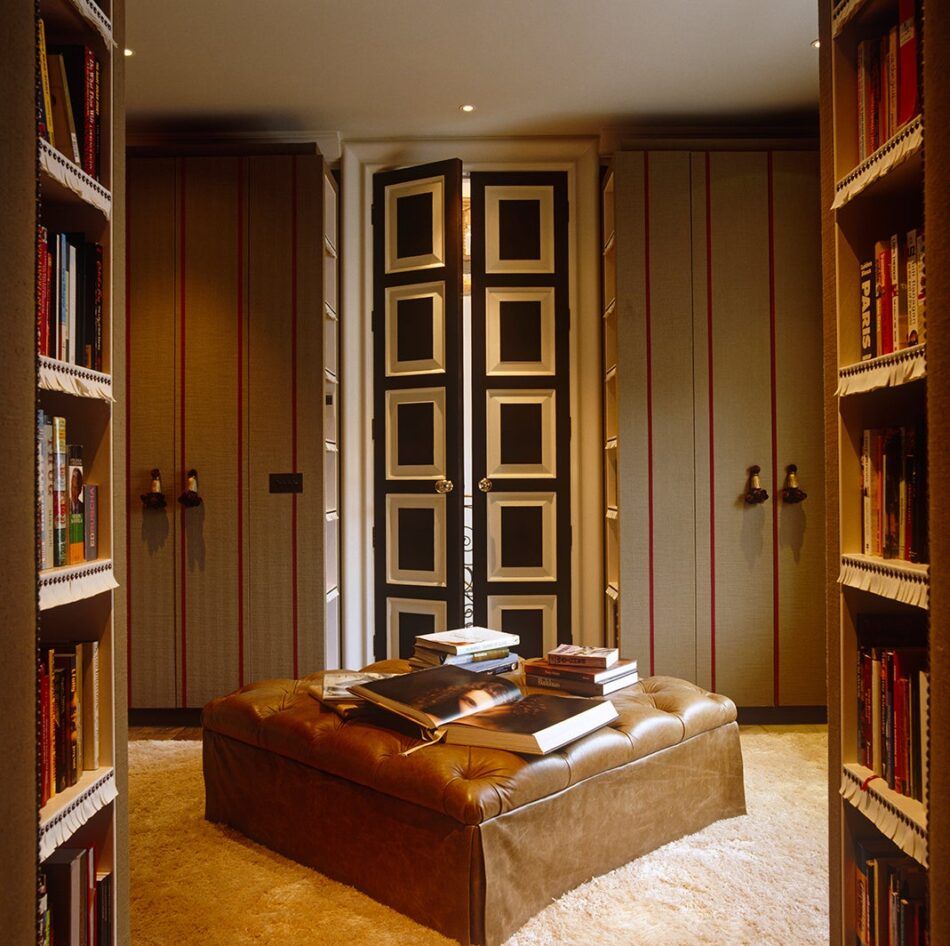 This London space by NH Design is part closet, part reading lounge.