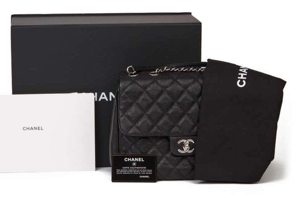 2019 Chanel Black Quilted Caviar Leather Urban Companion Flap Bag