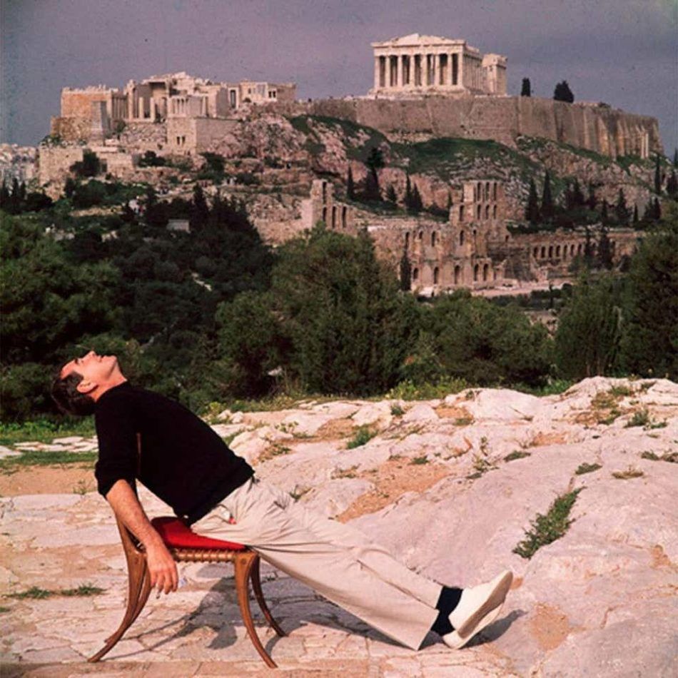 Civilized Snooze, Self Portrait in Athens, 1955, by Slim Aarons