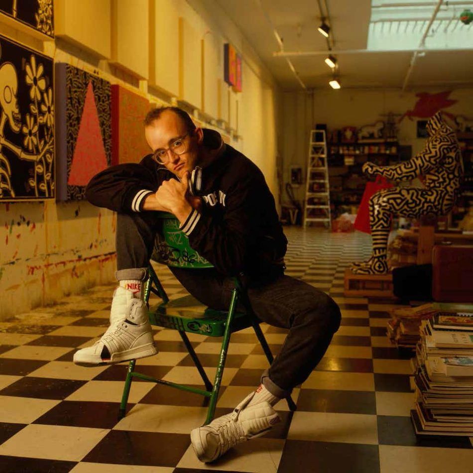 Keith Haring, 1988, by William Coupon