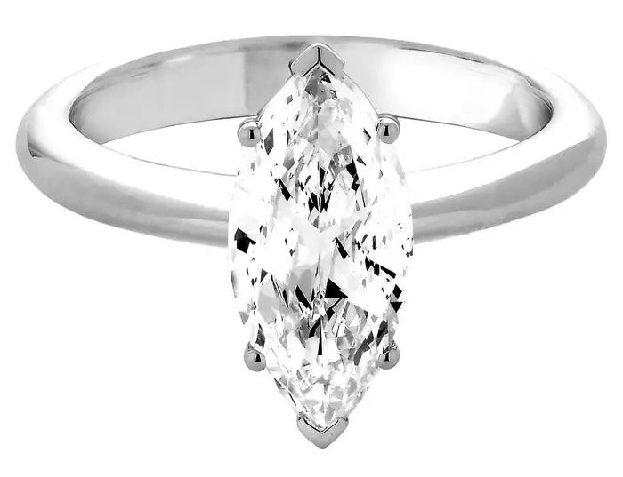1.62 Carat Marquise Diamond Engagement Ring