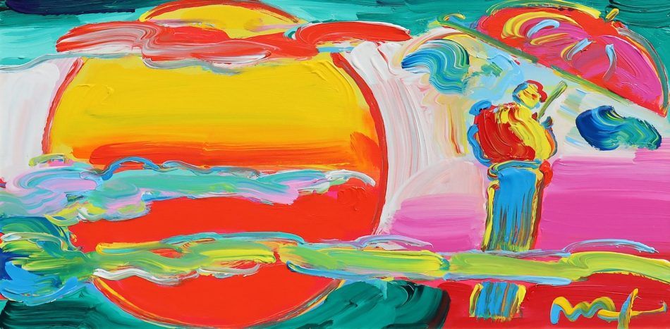 New Moon Detail, 2008, by Peter Max