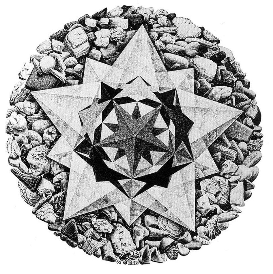 Order and Chaos II, 1955, by M.C. Escher