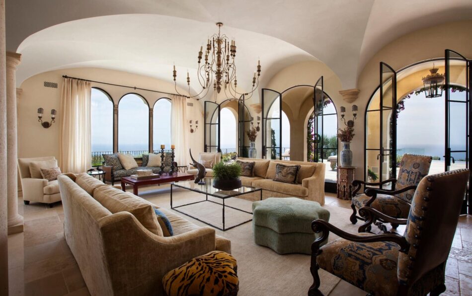 Living room in Malibu