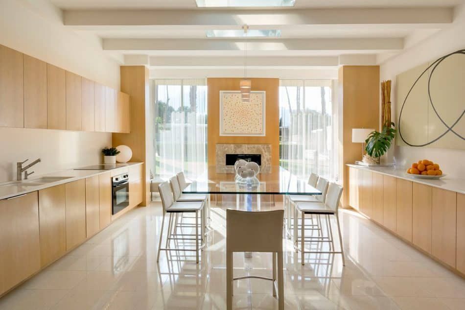 mid-century modern kitchen in Palm Springs by Vance Burke Design