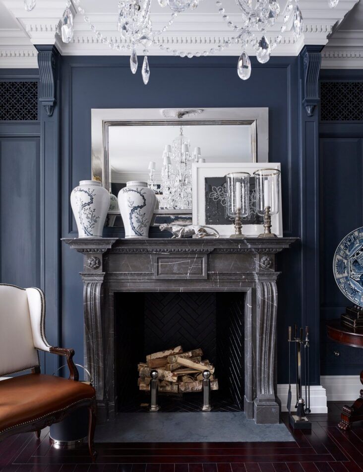 Chesneys fireplace in a Moscow showhouse by Foley & Cox