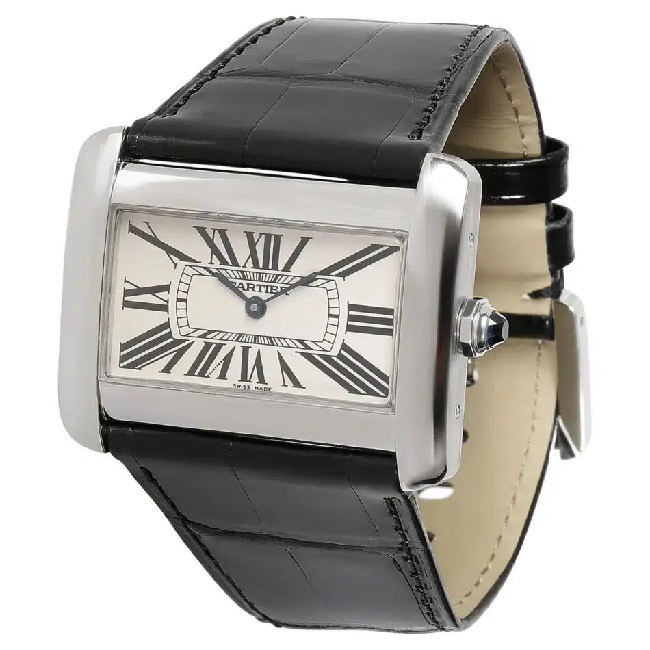 Cartier Tank Divan in stainless steel, 2000s