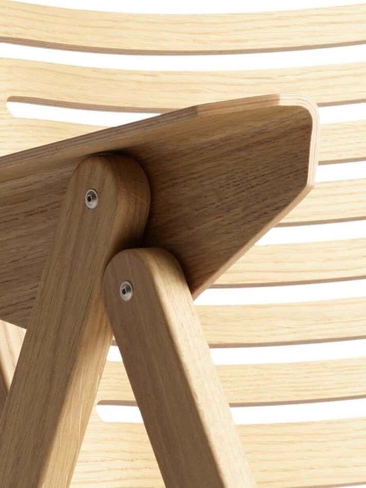 Niko Kralj Rex rocking chair folding mechanisms as well as the bentwood technique used to wrap the plywood arm.