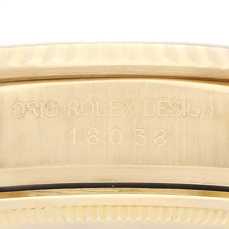 Model number of a Rolex President Day-Date  in yellow gold