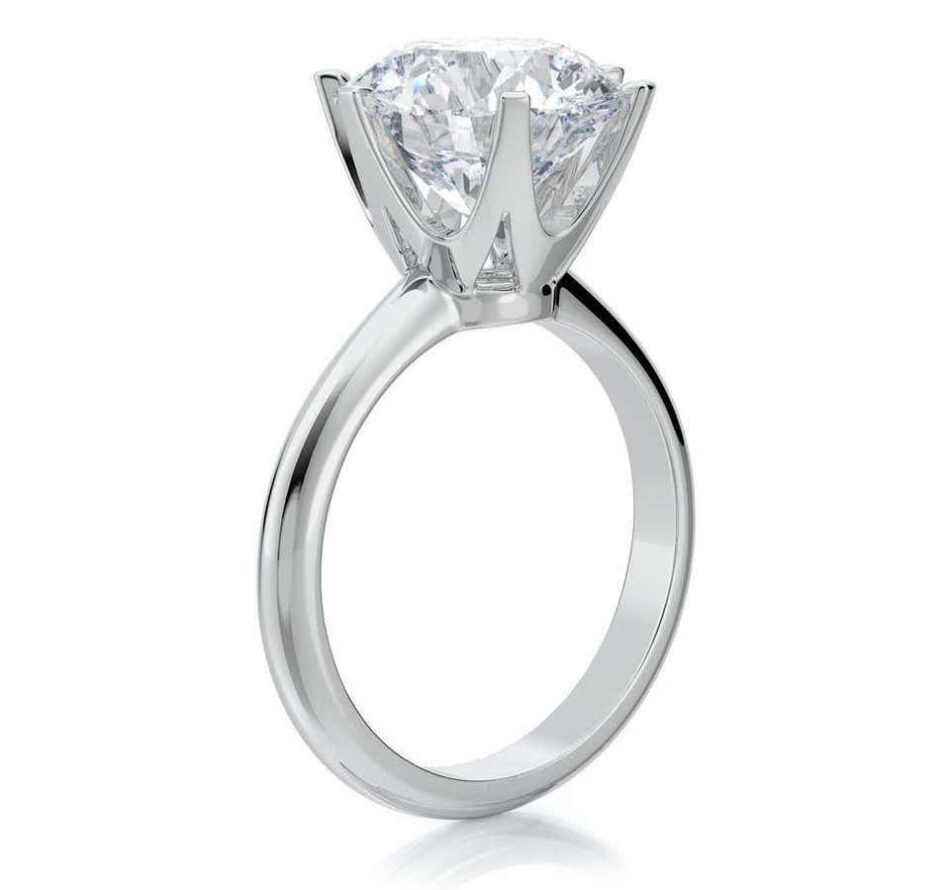 solitaire diamond engagement ring settings