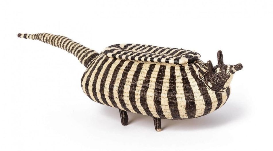 Sac-Bolso by Ethic&Tropic Decorative hand-woven box from Panama, 2016