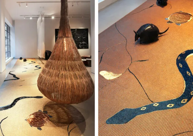 Hechizoo’s Original Sin Rug Tempts with Shimmering Copper, Tin and Bronze