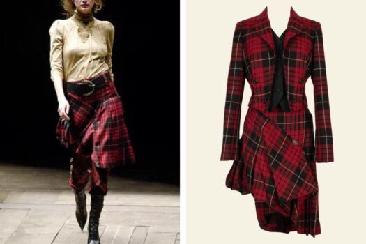 Alexander McQueen tartan suit