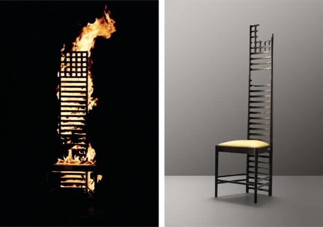 Learn Why Designer Maarten Baas Set This Charles Rennie Mackintosh Chair on Fire