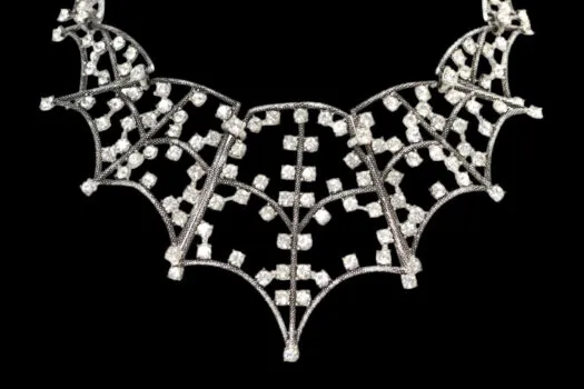 Schiaparelli spider web necklace