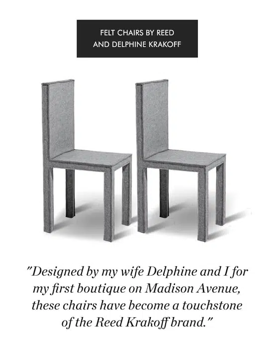 Felt Chairs Reed Krakoff