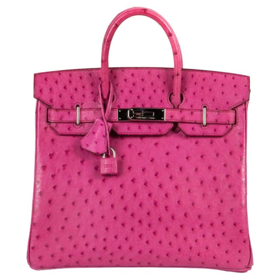 Hermès fuchsia pink ostrich Birkin 28, 2005
