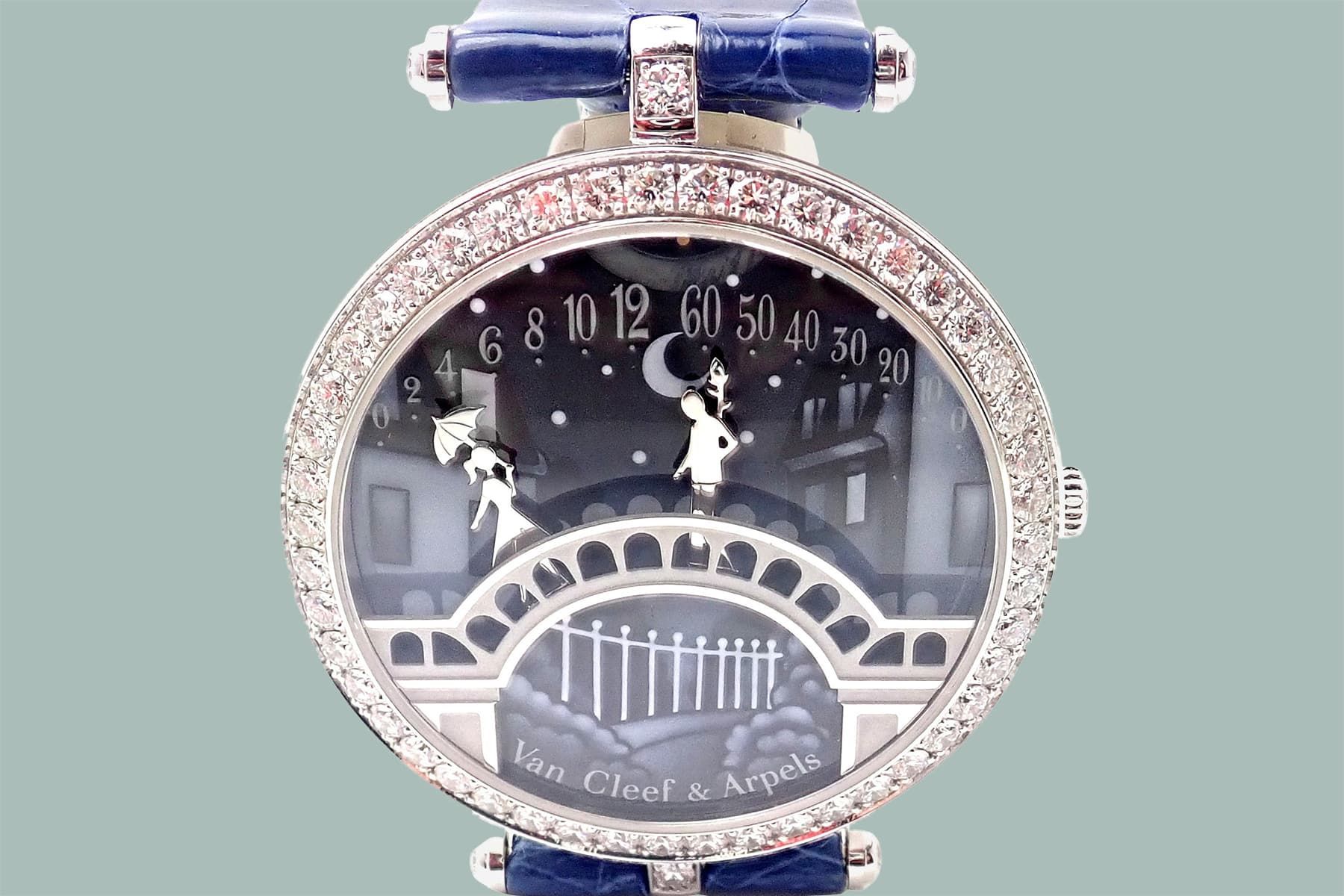 A Mini Romance Plays Out on the Dial of This Van Cleef and Arpels Watch