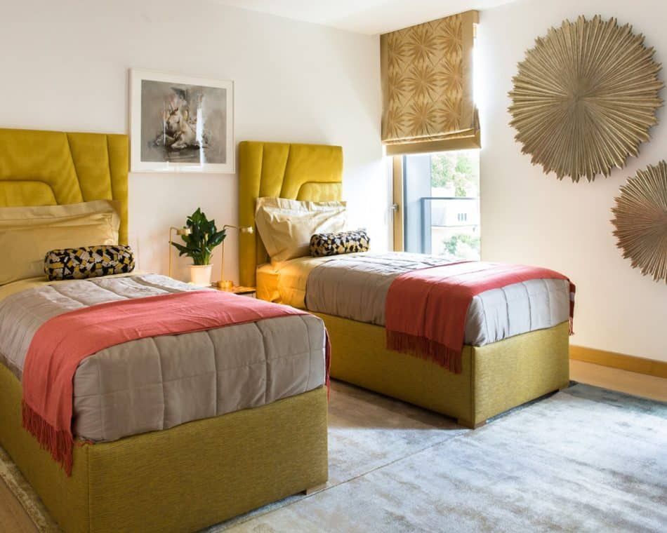 Kensington Penthouse Guest Bedroom by Carden Cunietti
